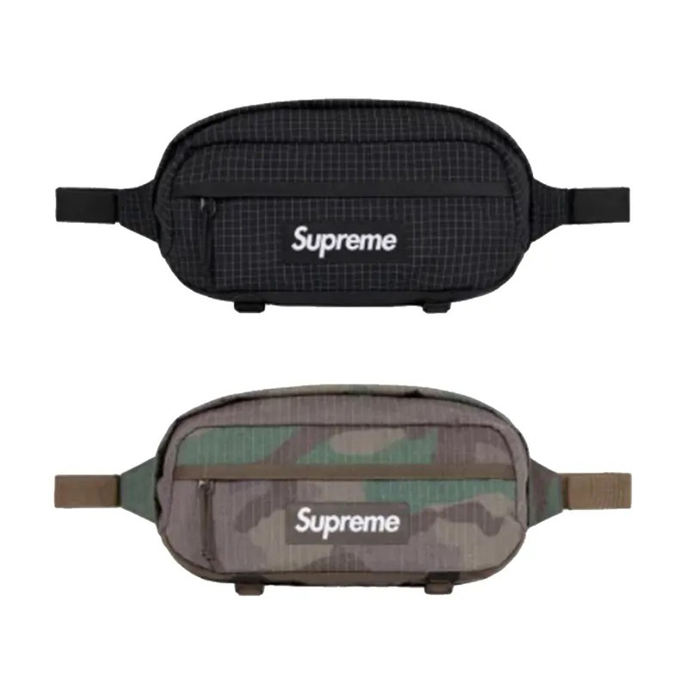 Supreme 24SS Waist Bag 腰包迷彩/黑色運動腰包收納包隨身包穿搭配件