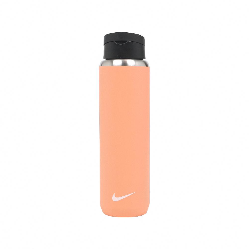 NIKE 耐吉 水壺 Recharge Stainless 珊瑚橘 不鏽鋼 吸管 保冷 防刮 運動 水瓶 N100163283-224