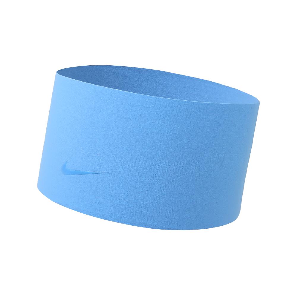 NIKE 耐吉 頭帶 Fury Elevate 藍 速乾 寬版 微毛絨 運動 籃球 健身 網球 髮帶 N101171242-1OS