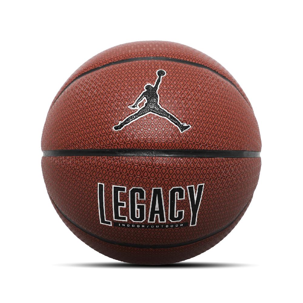 NIKE 耐吉 籃球 Jordan Legacy 2.0 8P NO.7 Basketball 橘 黑 喬丹 7號球 室內球 室外球 深溝 J100825385-507