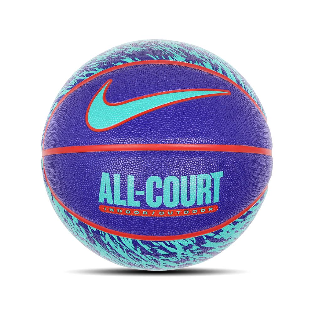 NIKE 耐吉 籃球 Everyday All Court 8P NO.7 Graphic Basketball 藍 紅 7號球 室內室外 N100437053-407