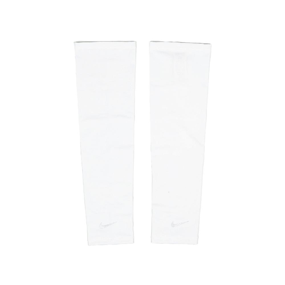 NIKE 耐吉 袖套 Dri-FIT UV Running Sleeves 白 速乾 防曬 抗紫外線 反光 跑步 運動 臂套 N1004268-109