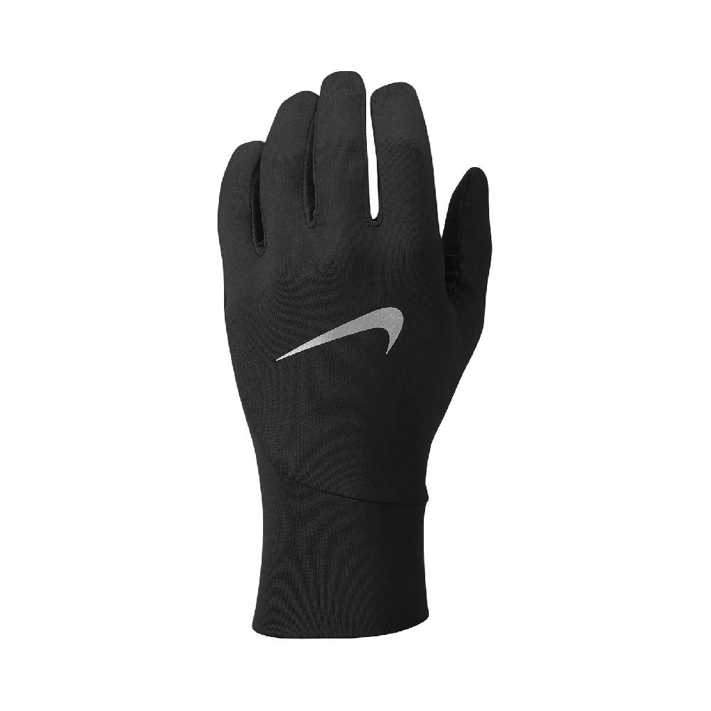 NIKE 耐吉 手套 Pacer Lightweight Running Glove 男款 黑 銀 可觸控 慢跑 跑步 運動 N1010533-082