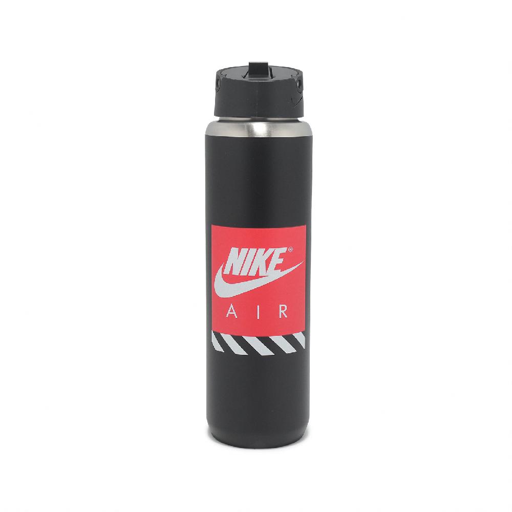 NIKE 耐吉 不鏽鋼水壺 SS Recharge 吸管 24oz 保冷 黑 水瓶 N101381206-824