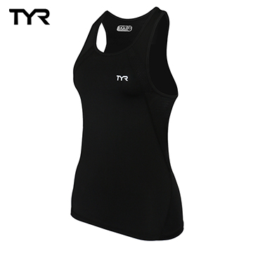 美國TYR 女款透氣排汗黑色背心 Ladies Tank 台灣總代理