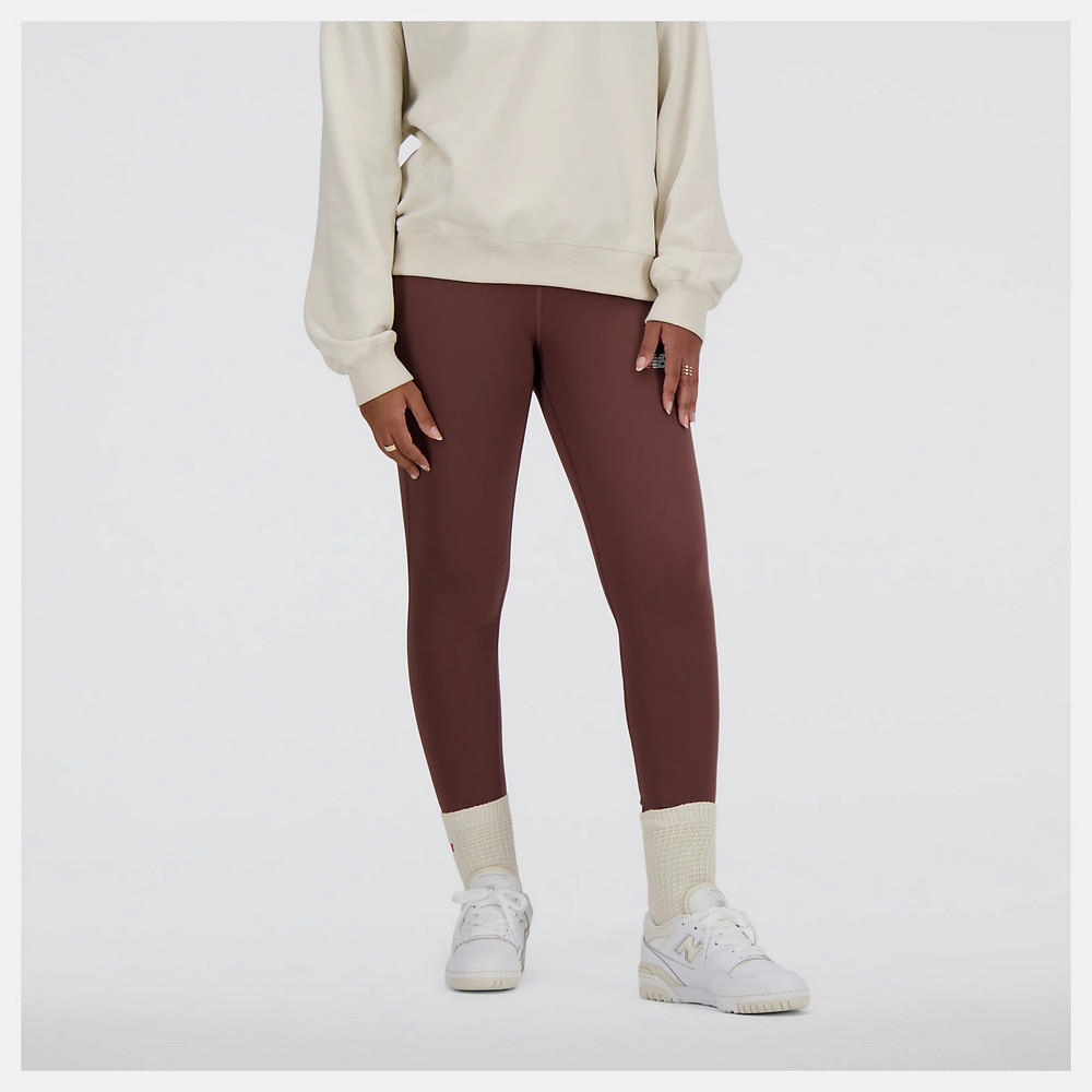 New Balance 紐巴倫 女 緊身運動長褲 卡其_AWP41237LIE-F