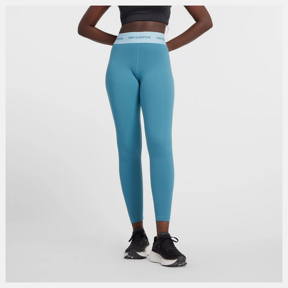New Balance 紐巴倫 【New Balance】運動緊身褲 緊身長褲 女 藍色_WP41177TEI-F