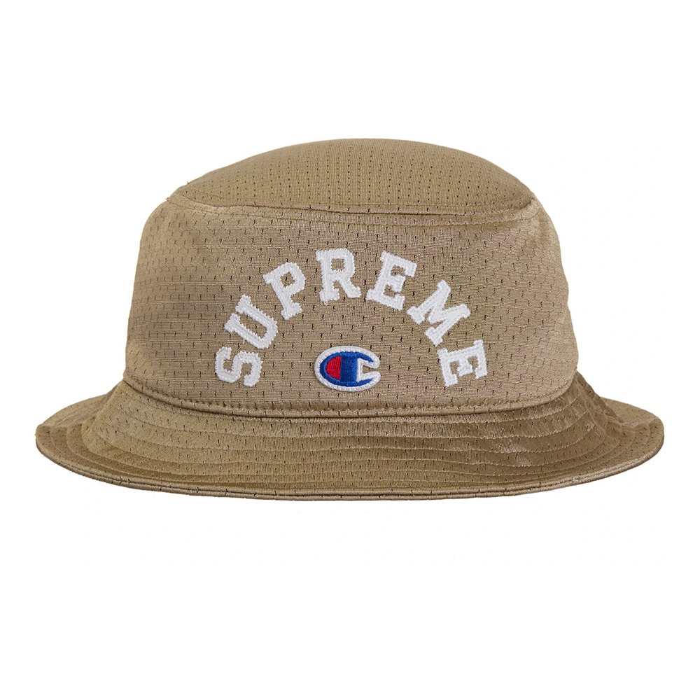 Supreme 24SS x Champion Mesh Crusher 卡其/紅/綠/黑聯名款漁夫