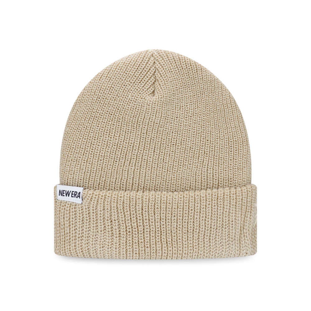 NEW ERA 針織帽 KNIT NEW ERA 奶油白 保暖帽 男女款 毛帽-NE13774061