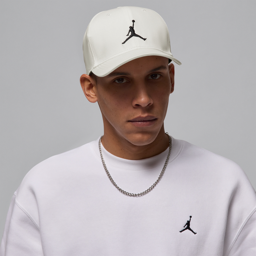 NIKE 耐吉 U J RISE CAP S CB SPRT 男女款 休閒帽 棒球帽 老帽 米白色-HJ0627133