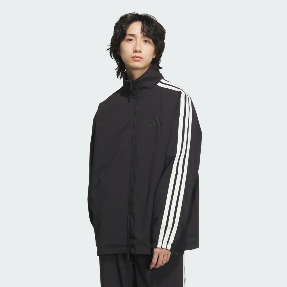 adidas 愛迪達 ST 3ST WV TT 休閒外套 男 黑色-JL6091