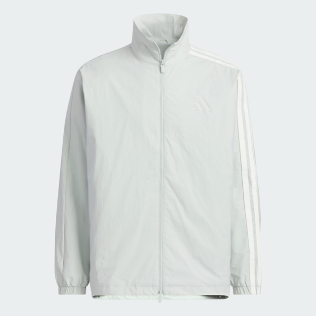 adidas 愛迪達 Adidas St 3st Wv Tt JL6092 男 立領外套 運動外套 休閒穿搭 灰 白 亞版