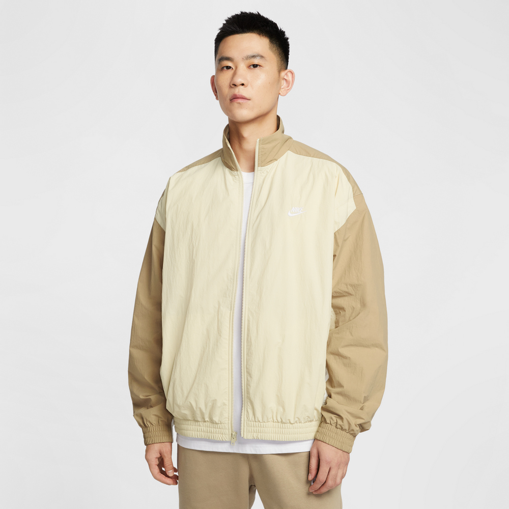 NIKE 耐吉 AS M NK CLUB WVN TRK JKT OS 男 休閒外套 卡其色-HQ6110234