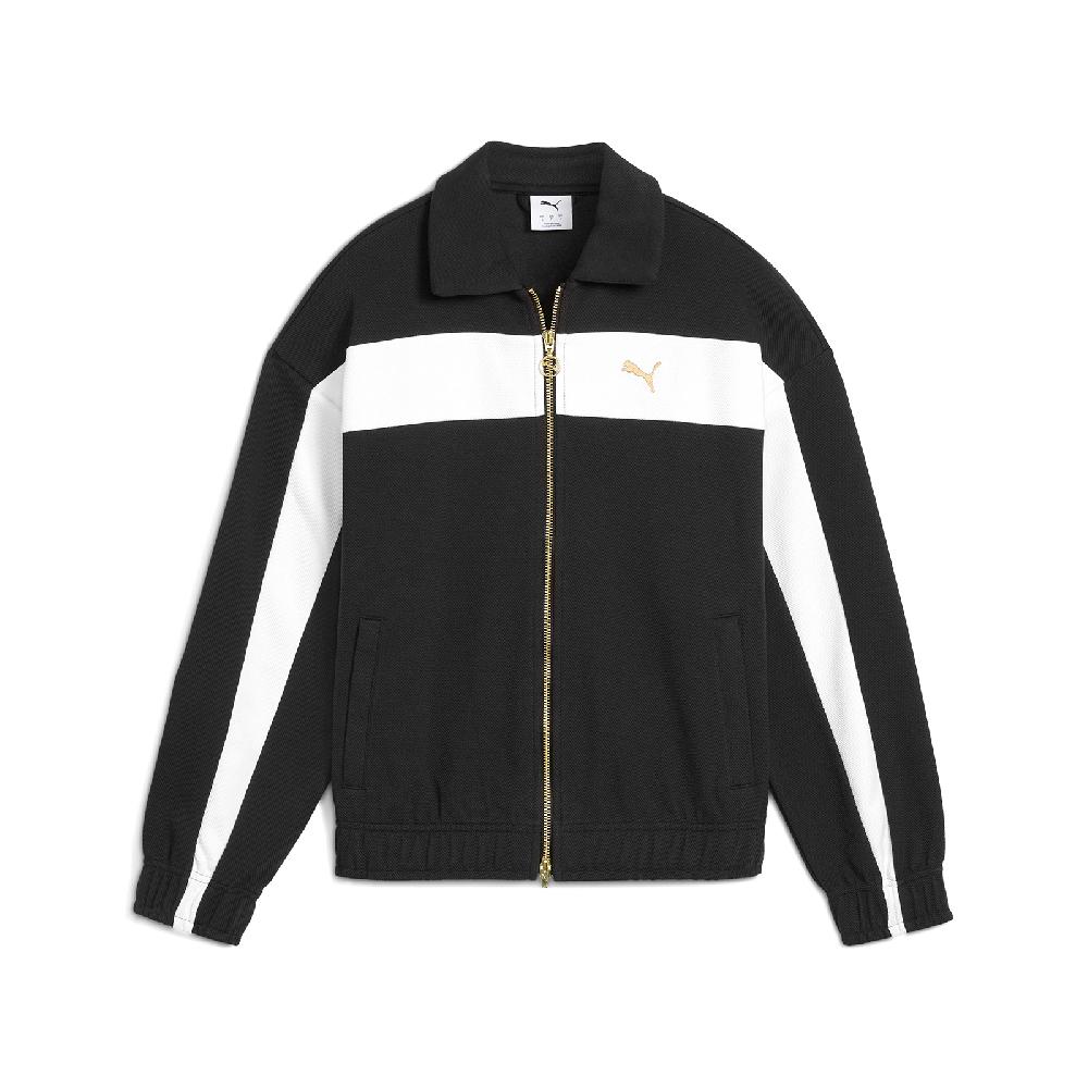 PUMA 彪馬 立領外套 T7 Relaxed Track Jacket 女款 黑 寬鬆 歐規 632137-01