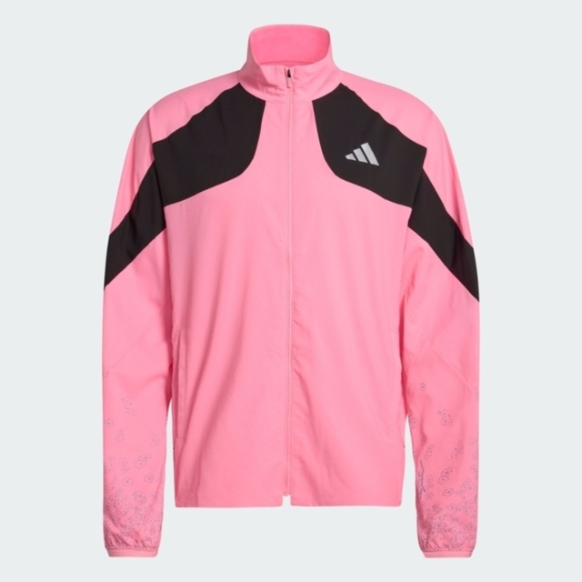 adidas 愛迪達 Adidas 愛迪達 Adizero T Jkt M KC1237 男 外套 夾克 運動外套 休閒穿搭 粉紅 亞版
