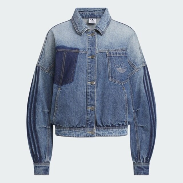 adidas 愛迪達 Adidas 愛迪達 Jacket W KR5042 女 外套/夾克 運休閒穿搭 藍 丹寧外套