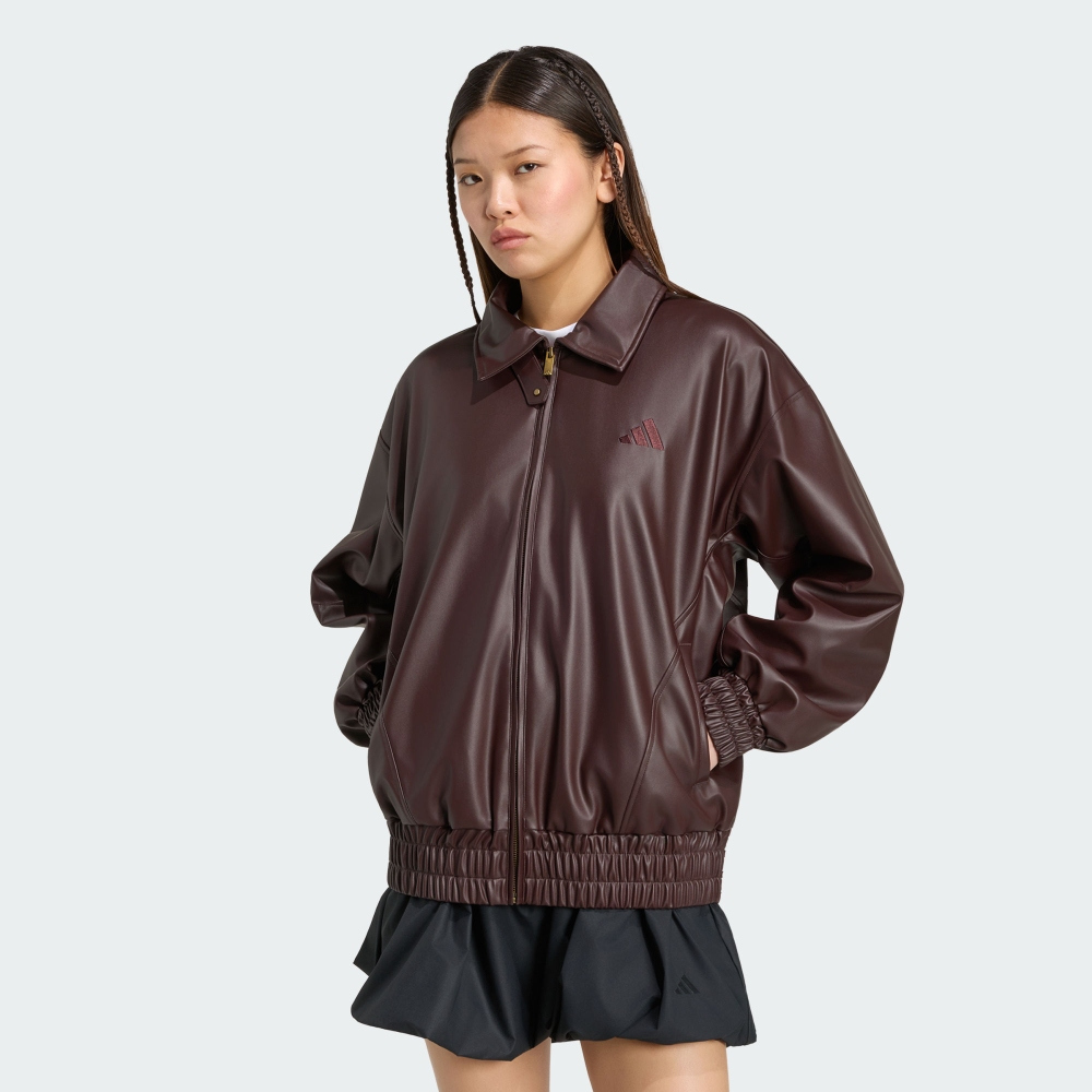 adidas 愛迪達 ST F LEATHER JK 女 休閒外套 KV0617