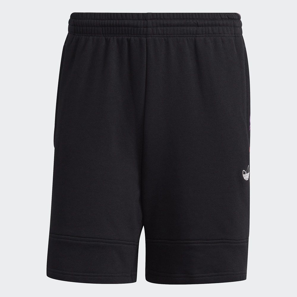 adidas 愛迪達 SPRT 漸層 運動短褲 經典三葉草logo設計 運動潮流 休閒 黑 GN2435