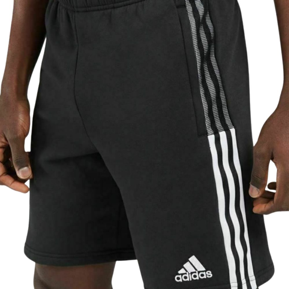 adidas 愛迪達 男款棉質訓練短褲 運動短褲 男 黑 棉質款 知名潮流運動品牌 GM7345