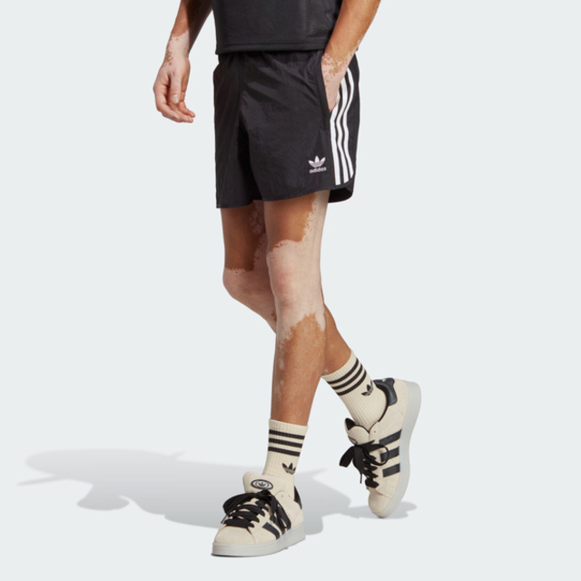 adidas Originals Adidas Sprinter Shorts HS2069 男 短褲 亞洲版 運動 休閒 三葉草 輕盈 尼龍 黑