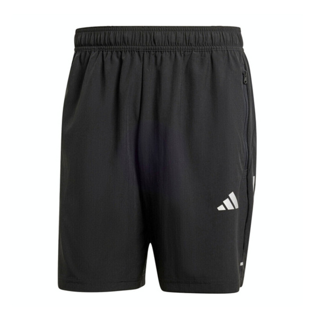 adidas 愛迪達 Adidas Gym+ 3S WV SHT IW5906 男 短褲 運動 訓練 健身 吸濕排汗 拉鍊口袋 反光 黑