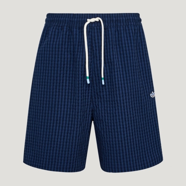 adidas 愛迪達 Adidas 愛迪達 Resort Shorts M KX0697 男 短褲 休閒短褲 泡泡紗 深藍