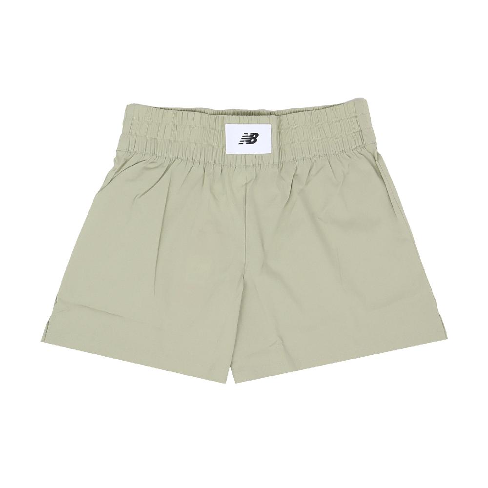 New Balance 紐巴倫 短褲 Pull On Short 女款 綠 拳擊褲設計 寬鬆 高腰 褲子 NB WS51102OVN