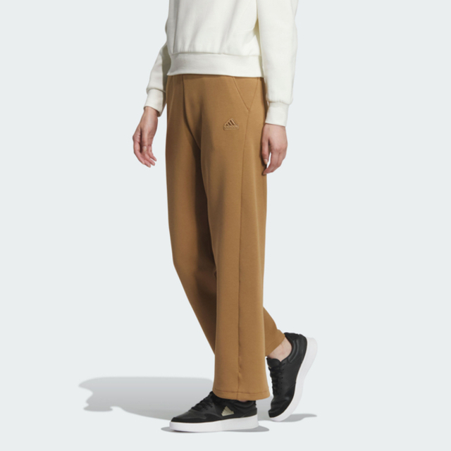 adidas 愛迪達 Adidas Lounge Dk Pnt JJ3557 女 長褲 運動長褲 休閒長褲 卡其 亞版