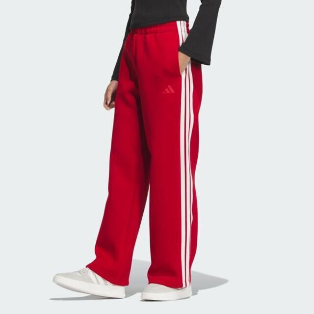 adidas 愛迪達 Adidas Cw Wide Kn Pnt JZ1643 女 長褲 運動長褲 休閒長褲 CNY 新年 紅 白 亞版