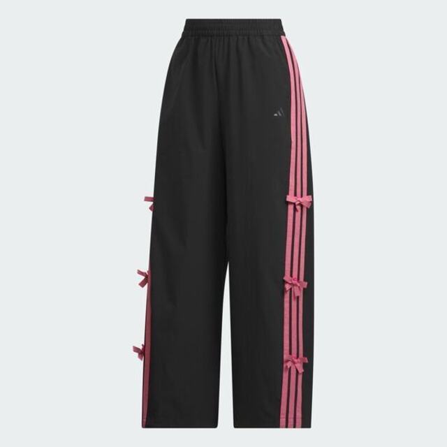 adidas 愛迪達 Adidas 愛迪達 Dce Wv Pnt KR7598 女 長褲 運動長褲 休閒長褲 黑 粉紅 亞版 蝴蝶結 舞動