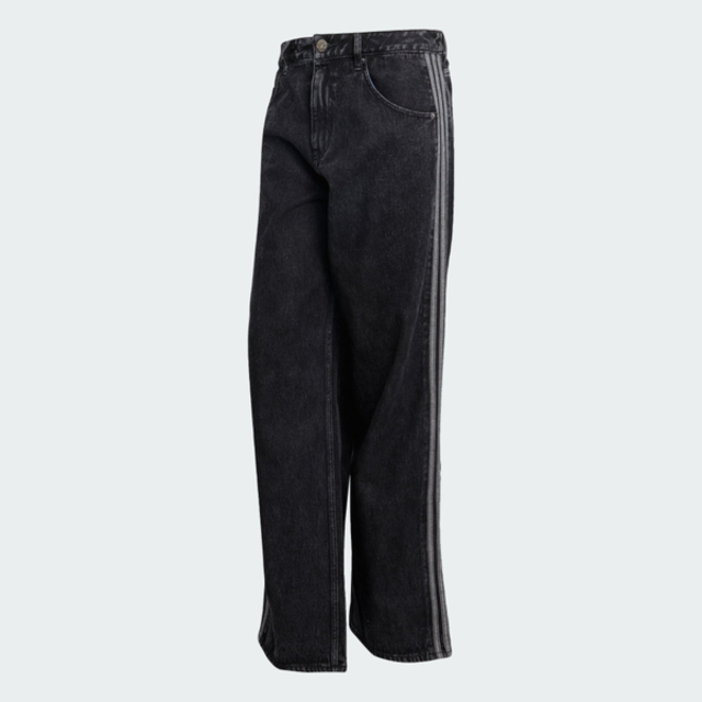 adidas 愛迪達 Adidas 愛迪達 Firebird Jeans KD1497 男 長褲 牛仔長褲 休閒長褲 黑 丹寧