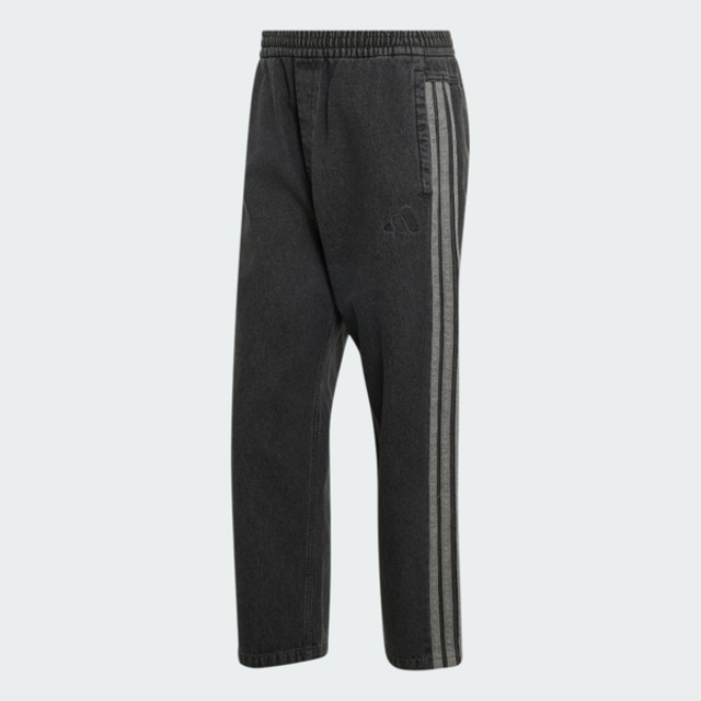 adidas 愛迪達 Adidas 愛迪達 Sta Dnm Reg Pnt KV8336 男 長褲 丹寧長褲 休閒長褲 舒適 黑
