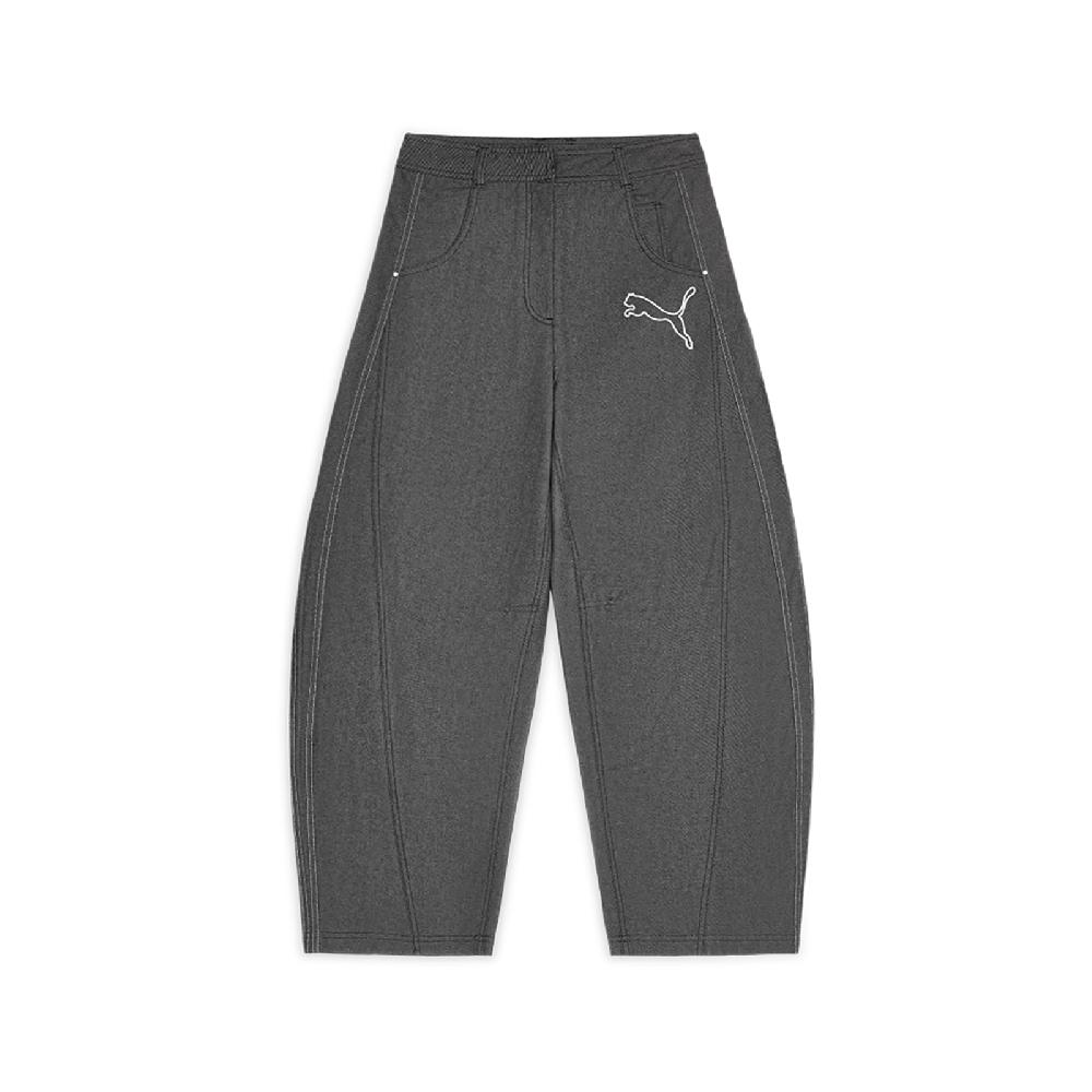 PUMA 彪馬 長褲 T7 Woven Twill 女款 黑 彎刀褲 錐形褲 褲子 亞規 639801-01