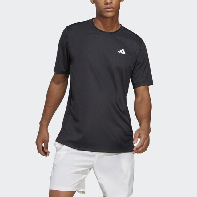 adidas 愛迪達 Club Tee HS3275 男 短袖上衣 T恤 運動 網球 休閒 吸濕 排汗 舒適 亞洲版 黑