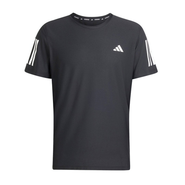 adidas 愛迪達 OWN The Run IN1500 男 短袖 上衣 運動 訓練 健身 慢跑 吸濕排汗 反光 黑白