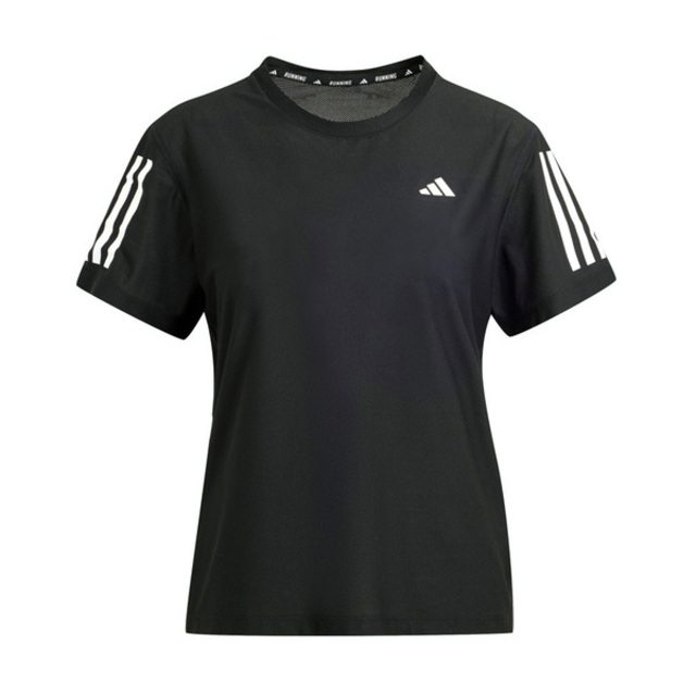 adidas 愛迪達 OWN The Run IN2961 女 短袖 上衣 運動 訓練 健身 慢跑 吸濕排汗 反光 黑白