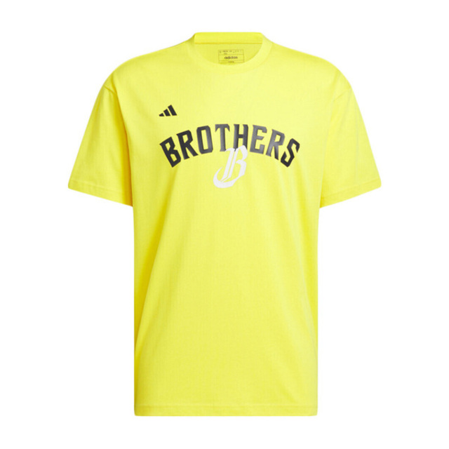 adidas 愛迪達 Adidas CTBC BROS BB T JL6221 男女 短袖 上衣 T恤 國際版 中信兄弟棒球隊 亮黃