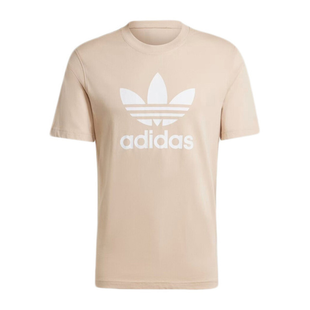 adidas Originals Adidas Trefoil T-Shirt IZ2351 男 短袖 上衣 T恤 運動 經典 三葉草 百搭 米