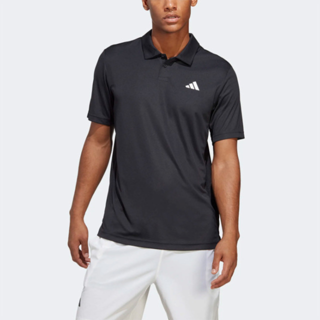 adidas 愛迪達 Club Polo HS3278 男 短袖上衣 POLO衫 運動 網球 休閒 吸濕 排汗 亞洲版 黑