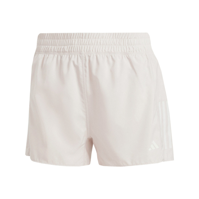adidas 愛迪達 OTR B Short IX6380 女 短褲 運動 慢跑 路跑 反光 吸濕排汗 拉鍊口袋 輕量 米色