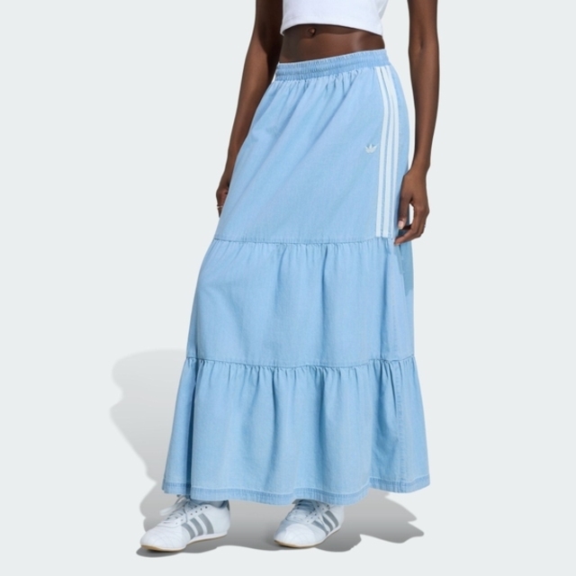 adidas 愛迪達 Adidas 愛迪達 Denim Skirt KY8113 女 牛仔布長裙 藍 亞版