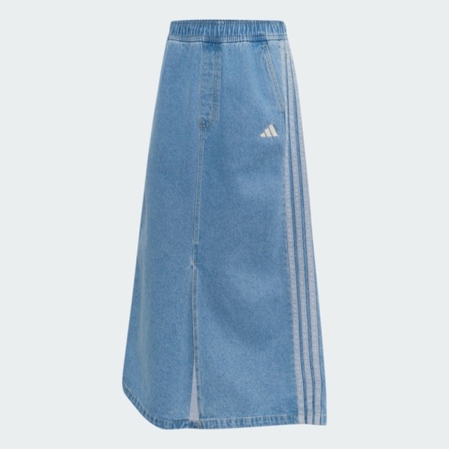 adidas 愛迪達 Adidas 愛迪達 St Dnm Wsh Sk KV0622 女 丹寧長裙 水洗 舒適 穿搭 藍