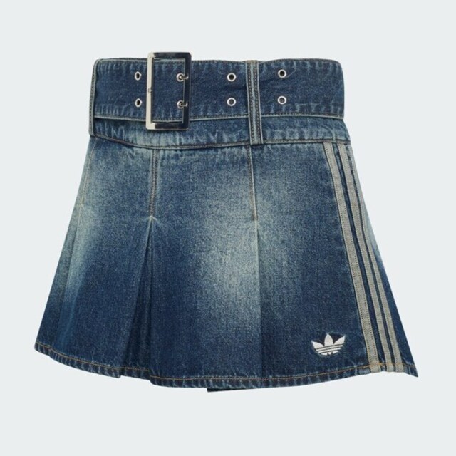 adidas 愛迪達 Adidas 愛迪達 Street W Skirt KX3049 女 短裙 牛仔短褲 丹寧 經典 深藍