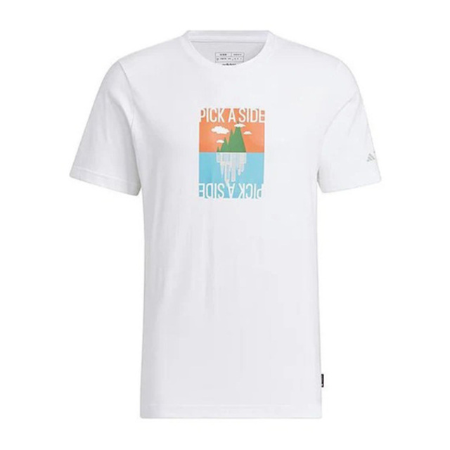 adidas 愛迪達 Adidas GFX SS Tee 180 IS0271 男 T恤 運動上衣 休閒短袖 抗臭科技 白
