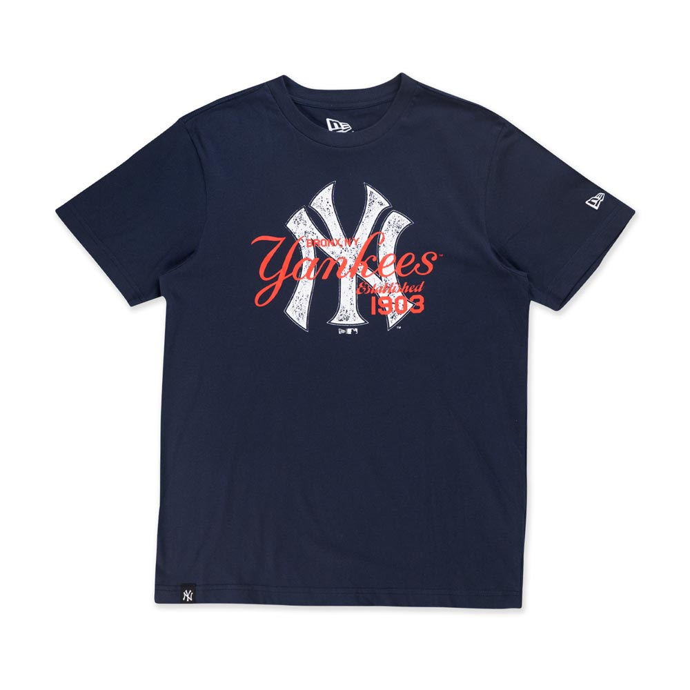 NEW ERA 短袖Tee ESSENTIAL 紐約洋基 海軍藍 男女款 -NE14364816