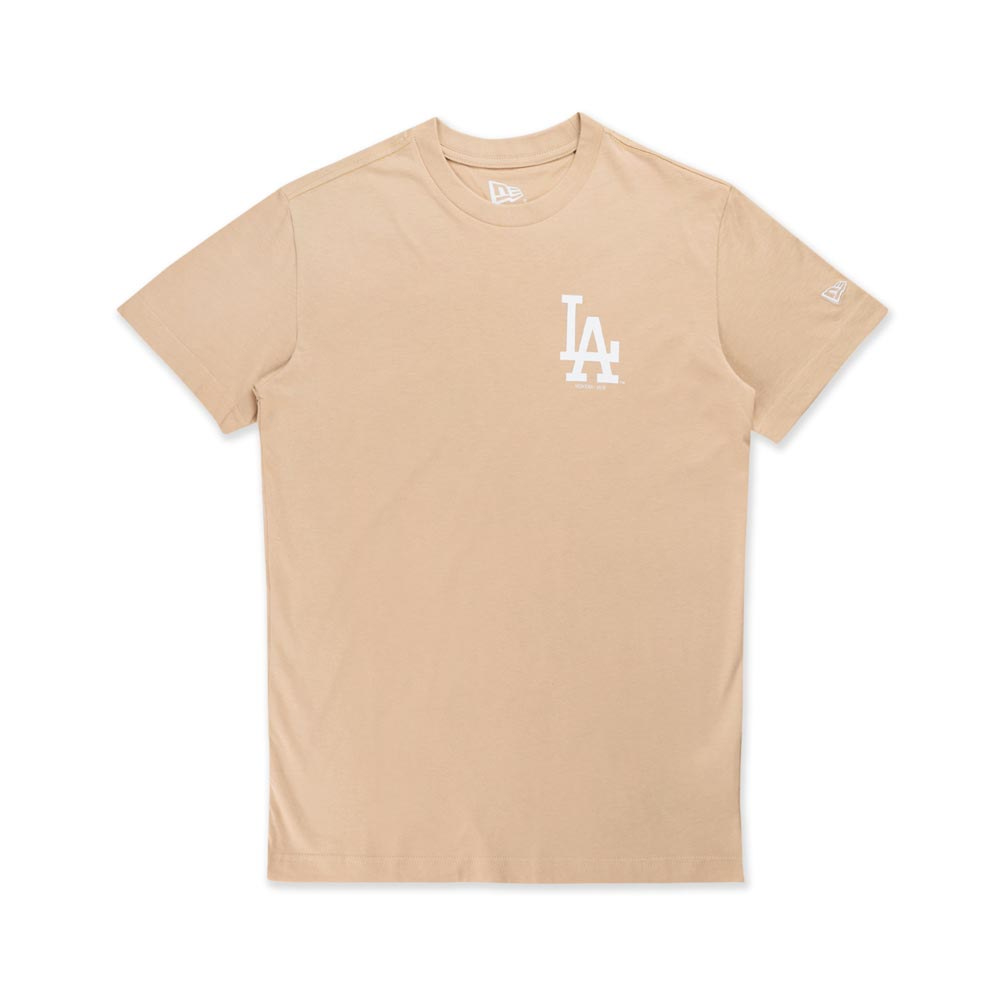 NEW ERA 短袖Tee ESSENTIAL 洛杉磯道奇 燕麥奶 男女款 -NE14364821
