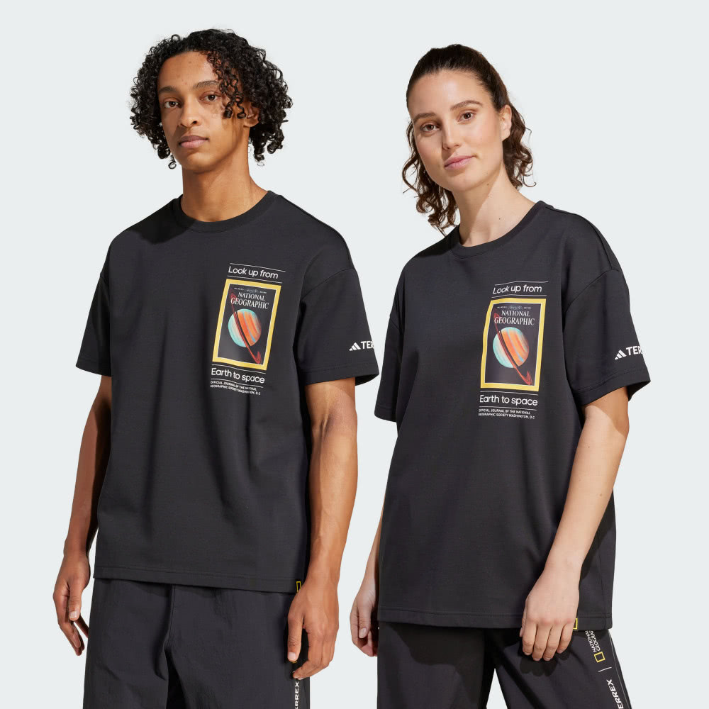 adidas 愛迪達 NG U AR F GFX T 短袖上衣 中 黑色-JD5964