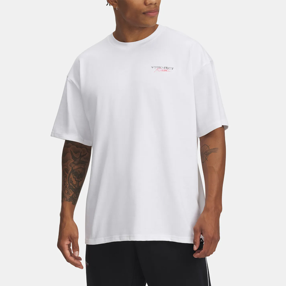 Under Armour 安德瑪 男 Pjt Rock Hwt 短T-Shirt 男 白色-1389950-100