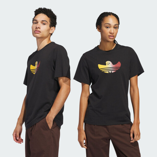 adidas 愛迪達 Adidas Shmoo Fill Tee JC7759 男女 T恤 運動上衣 休閒短袖 黑 亞版