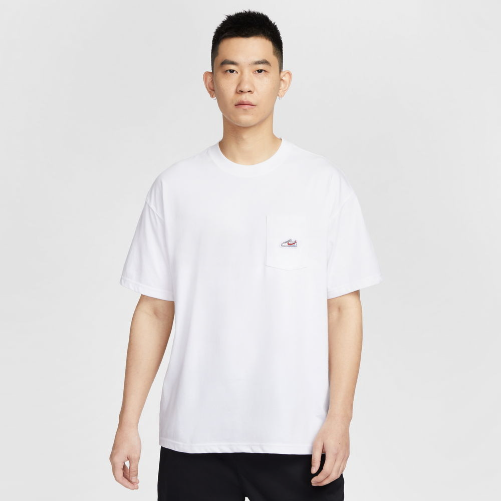 NIKE 耐吉 AS U NSW TEE M90 SNKR PTCH PKT 男 短袖上衣 口袋T 白色-IB1383100
